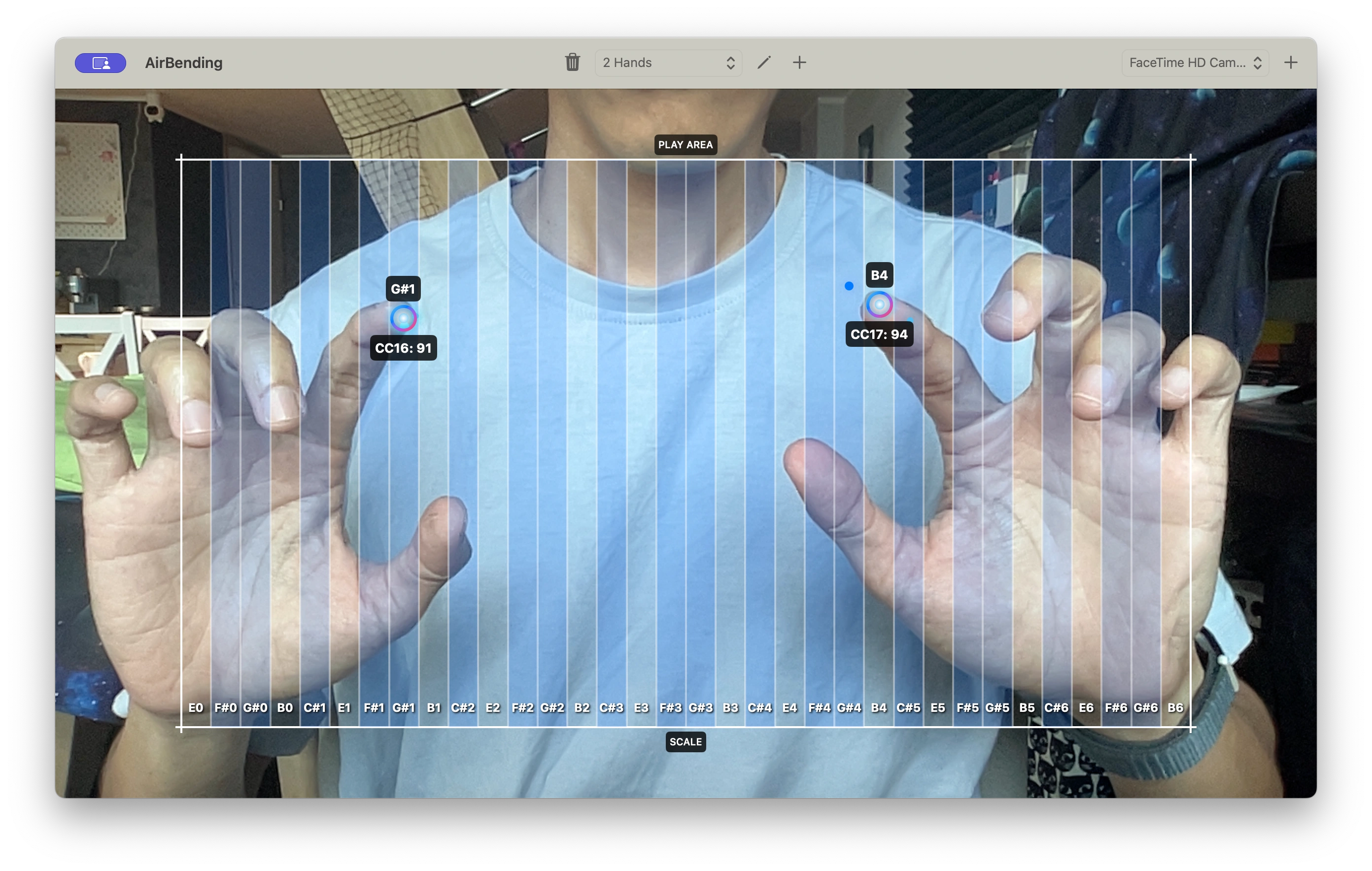 AirBending - Gesture-based MIDI Controller