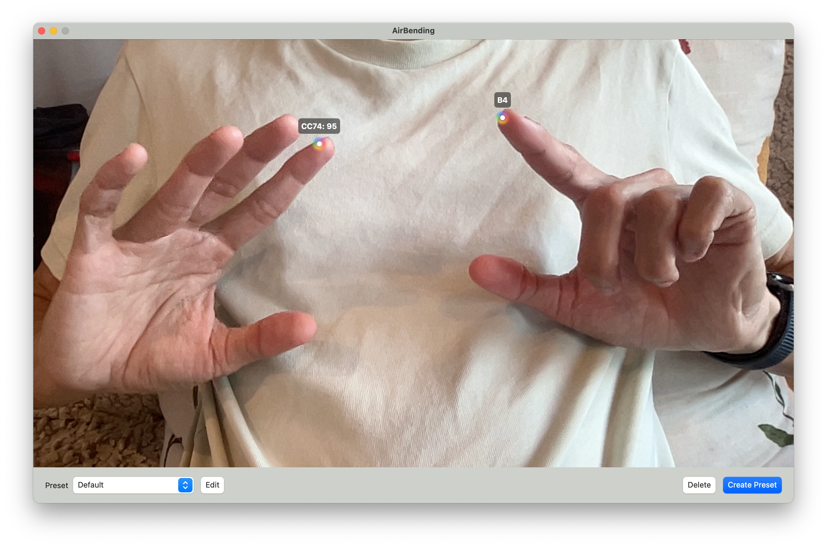 AirBending - Gesture-based MIDI Controller